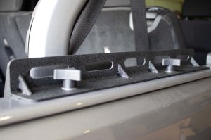 Jeep Wrangler Unlimited Tub Rail Tie Downs - Fishbone Offroad - Powdercoat Steel - Black - `18-`27